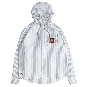 Striped Hood Shirt_White